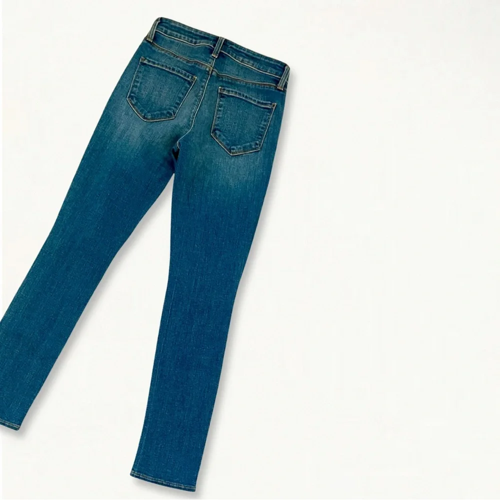 L'AGENCE Mon Jules Distressed Skinny Jeans in Authentique Denim Size 25 - Picture 16 of 16
